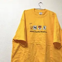 M&O ヴィンテージ　MOE メンズ　Tシャツ　オレンジ　2XL プリント