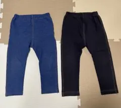 【 ユニクロ 】レギンス90サイズ✖︎2本セット