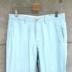 90s00s ポロバイラルフローレン　薄手　コットンチノパン　水色　31/30