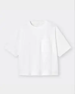 ワイドフィットTシャツ　ホワイト　ユニセックスGU