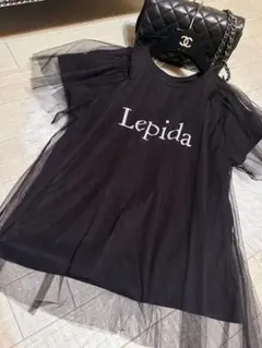 美品♡今季♡Lepida チュール重ねスリーブ Tシャツ