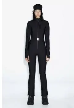 ZARA 新品スキーウエアダウンジャケットS＋フレアパンツSセット WATER RESISTANT AND WIND PROTECTION ダウンジャケット RECCO