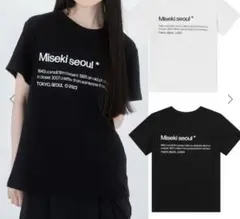 MISEKI SEOUL 黒Tシャツ　カットソー