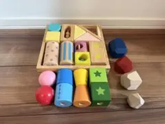 Hape ハペ ねじねじつみき ネジ　音いっぱいつみき sound block