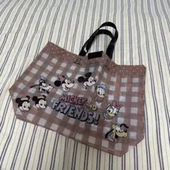 未使用 ディズニー ミッキーフレンズ プールバッグ ビニールバッグ