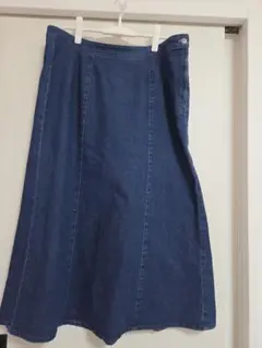 大きいサイズ デニムロングスカート 4L