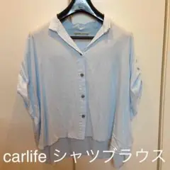 carlife レーヨン100 シャツブラウス