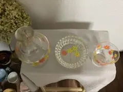 アデリア　冠水瓶　灰皿　グラスセット