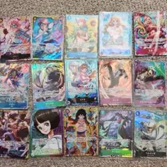 ワンピースカード、パラレル、シークレットまとめ売り15枚