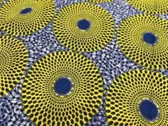アフリカンプリント「no.438」118cm巾×1ヤード