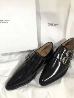 toga pulla ツーバックルウエスタンオックスフォードブーツ
