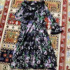 お値下げです!44 今年物パワーネット人気完売商品 お花のワンピース