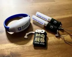 ガンバ大阪 LEDブレス ペンライト 御守りセット 缶バッジキーホルダーチェーン