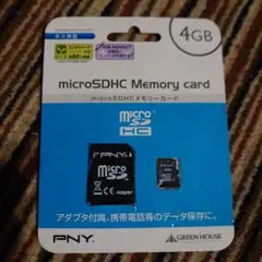 マイクロSDHCメモリーカード 4GB　グリーンハウス製