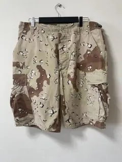 アメリカ軍　チョコチップカモ柄　実物　湾岸戦争期　短パン化　Mサイズ