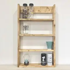 棚4 大型カップボード　ディスプレイラック　収納　什器　展示台　花台