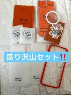iPhone Plus 2023 クリアケース ガラスフィルム レンズカバー