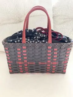 ハンドメイド カゴバック2種類セット