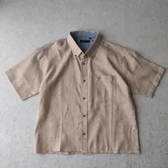 old unknown ベージュ シャツ 短丈 ボックスシルエット