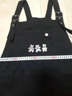 新品未使用 Hu0026M くま ミモレ丈 ワンピース サロペット ジャンパースカート