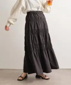 お値下げ❗️チャオパニック ティアードロングスカート