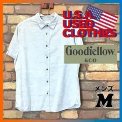 ME11-220【USA買付 Goodiellow】霜降りカラー 半袖無地シャツ