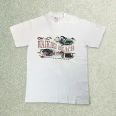 シングル*90s 【Hanes】WAIKIKI(ワイキキ)*S*ホワイト