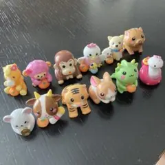 十二支動物キャラクター ミニチュアフィギュア