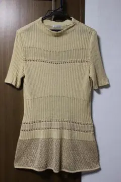 美品★PINORE★ピノーレ★麻混★サラッと涼しげ★美デザインチュニック★