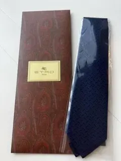 新品　袋付き　ETRO ネクタイ ブルー