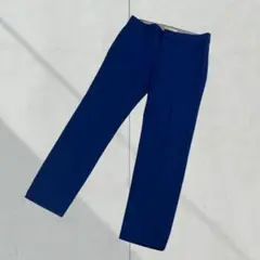 3144【バナナリパブリック】カジュアルパンツ　クロップド丈　ブルー　サイズ0