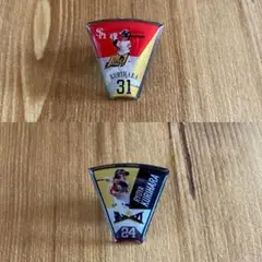 ソフトバンクホークス 栗原陵矢選手 2021/2022スローガンピンバッジ