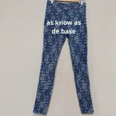 as know as de base/花柄レース スキニーパンツ/2320