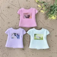リカちゃん　四角プリントTシャツ【3着セット】