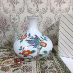 未開封保管品　有田焼　花瓶　花入　花鳥模様