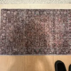 HAOCOO ベルジャー風カーペット 50x80cm レッド