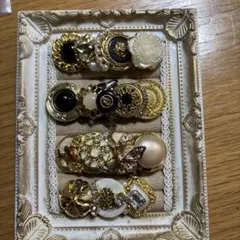 ハンドメイドボタンカボション④バレッタ用