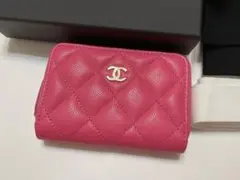 限定 CHANEL シャネル ミニ財布 コインパース カードケース ピンク 新品