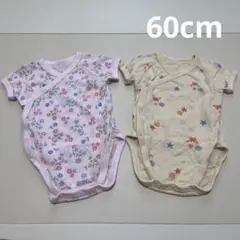 UNIQLO コットンメッシュボディスーツ60cm 2枚セット