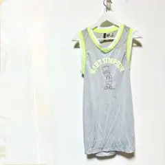 H&M バート・シンプソン メッシュノースリーブSワンピース