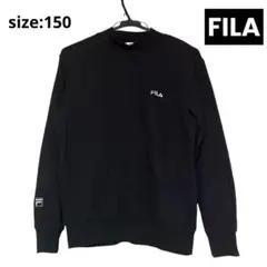 【FILA/フィラ】キッズ 長袖 トレーナー 秋冬 黒 ビッグロゴ