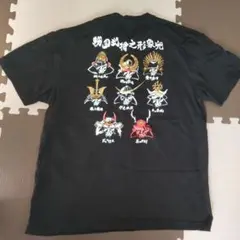 武士デザイン クルーネックTシャツ 黒