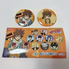 家庭教師ヒットマンREBORN! ひこくじ 缶バッジ ツナ&リボーン