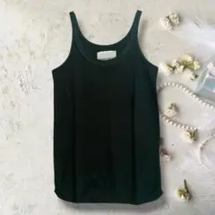 カリテ qualite ブラック タンクトップ コットン Fサイズ 美品