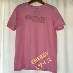 Energy ピンク Tシャツ Lサイズ エナジー