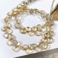 高品質＊シャンパンクォーツ＊マロンカットc51
