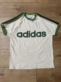 【希少】90s アディダス old adidas リンガーtベージュ ビンテージ