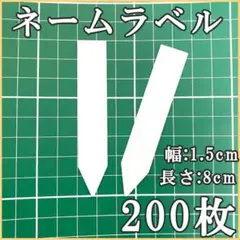 ネームラベル 観葉植物 多肉植物 サボテン ホワイト アガベ 8cm 200枚K