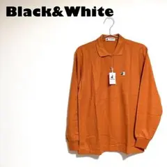 限界価格⭐︎【未使用品】Black&White 長袖ポロシャツ オレンジ
