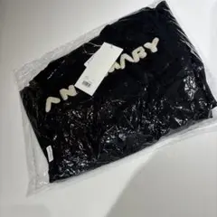 Mary logo hoodie dress　ANDMARY　BLACK▲